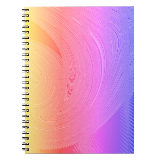 Pastel Sweep Spirale Notebook Notizblock (Vorderseite)