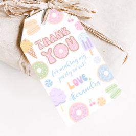 Pastel Sweet Birthday Party Gefallen Tags Geschenkanhänger