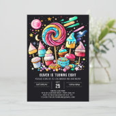 Pastel Sweet Celebration Geburtstag Einladung (Stehend Vorderseite)