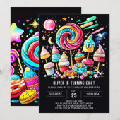 Pastel Sweet Celebration Geburtstag Einladung (Vorne/Hinten)