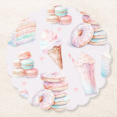 Pastel Sweet Geburtstagsparty Untersetzer (Vorderseite)