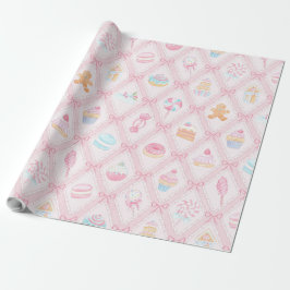 Pastel Sweet Holiday Treats Geschenkpapier