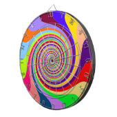 Pastel Swirl Dart Board Dartscheibe (Vorderseite rechts)