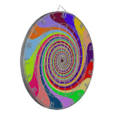Pastel Swirl Dart Board Dartscheibe (Vorderseite Links)