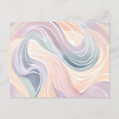 Pastel Swirl Muster | Farbe des Wassers Postkarte (Vorderseite)