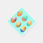 Pastel Swirl Ostereier Serviette (Ecke)