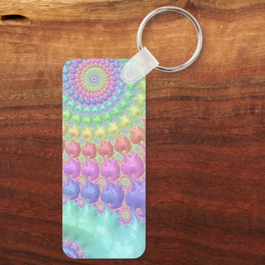 Pastel Swirl - Schlüsselanhänger (Rückseite)