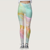 Pastel Symphony of Floating Sheer Ribbons Leggings (Vorderseite)
