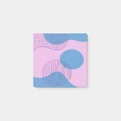 Pastel-Synthwave-Vaporwave-Retro-Post notiert Post-it Klebezettel (Vorderseite)