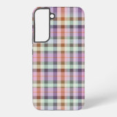 Pastel Tartan Plaid Pattern Design Samsung Galaxy Hülle (Rückseite)