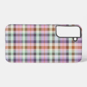 Pastel Tartan Plaid Pattern Design Samsung Galaxy Hülle (Rückseite (Horizontal))