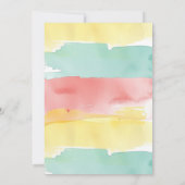 Pastel tauchen in 5 Pool Party Einladung (Rückseite)