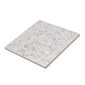 Pastel Taupe und Beige Terrazzo Print Fliese (Seite)