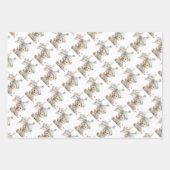 Pastel Teddy Bear Birthday Geschenkpapier Set (Vorderseite)