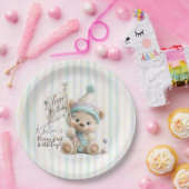 Pastel Teddy Bear Birthday  Pappteller (Party)