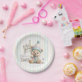 Pastel Teddy Bear Birthday Pappteller (Party)