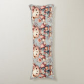 Pastel Teddy Bear Holding Blume Tragen Overalls Seitenschläferkissen (Vorderseite Vertikal)