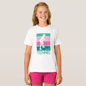 Pastel Tennis mit Namen T-Shirt (Vorne ganz)