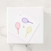 Pastel Tennis Rackets Geschenkanhänger (Beispiel)