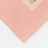 Pastel Terra 8 Foto Collage - klassisches Monogram Fleecedecke (Ecke)