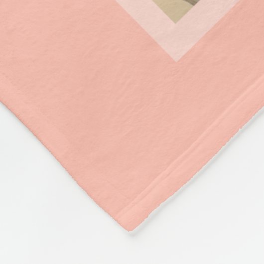 Pastel Terra 8 Foto Collage - klassisches Monogram Fleecedecke (Ecke)