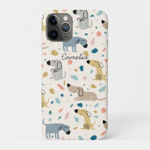 Pastel Terrazzo Funny Niedlich Dog Muster Case-Mate iPhone Hülle