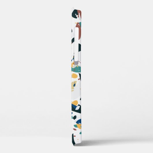 Pastel Terrazzo: Modernes Abstraktes Muster. Case-Mate iPhone Hülle (Rückseite / Links)