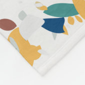 Pastel Terrazzo: Modernes Abstraktes Muster. Fleecedecke (Ecke)