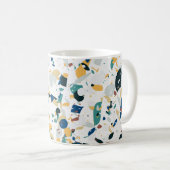 Pastel Terrazzo: Modernes Abstraktes Muster. Kaffeetasse (VorderseiteRechts)