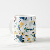 Pastel Terrazzo: Modernes Abstraktes Muster. Kaffeetasse (Vorderseite Links)