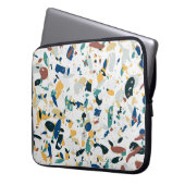 Pastel Terrazzo: Modernes Abstraktes Muster. Laptopschutzhülle (Vorderseite Links)