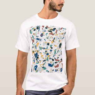 Pastel Terrazzo: Modernes Abstraktes Muster. T-Shirt