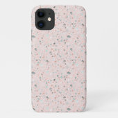Pastel Terrazzo Print (rosa) Case-Mate iPhone Hülle (Rückseite)