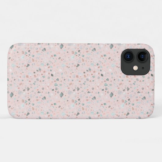 Pastel Terrazzo Print (rosa) Case-Mate iPhone Hülle (Rückseite (Horizontal))