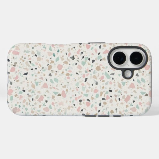 Pastel Terrazzo Speckle Pattern Case (Rückseite (Horizontal))