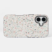Pastel Terrazzo Speckle Pattern Case iPhone 16 Hülle (Rückseite (Horizontal))