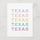 Pastel Texas, Texas, Texas Postkarte (Vorderseite)