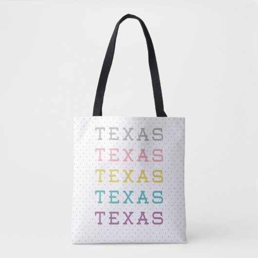 Pastel Texas, Texas, Texas Tasche (Vorderseite)