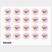 Pastel Thank You Business Sticker  (Blatt)