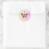 Pastel Thank You Business Sticker  (Tasche)
