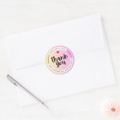 Pastel Thank You Business Sticker  (Umschlag)