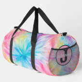 Pastel-Tie-Dye-Bloom-Monogramm-Personalisierungski Duffle Bag (Rechte Ecke)