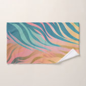 Pastel Tiger Streifen Badhandtuch Set (Handtuch)