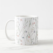 Pastel Tiny Spring Flowers Muster Kaffeetasse (Links)