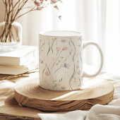 Pastel Tiny Spring Flowers Muster Kaffeetasse