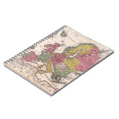 Pastel-Toned Vintag Europe Notebook Notizblock (Linke Seite)