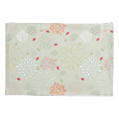 Pastel Tones Retro Blume Kissenbezug (Rückseite)