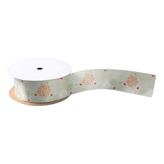 Pastel Tones Retro Blume Satinband (Spule)