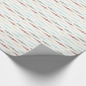 Pastel Tones Retro Icicles Circle Muster Geschenkpapier (Ecke)