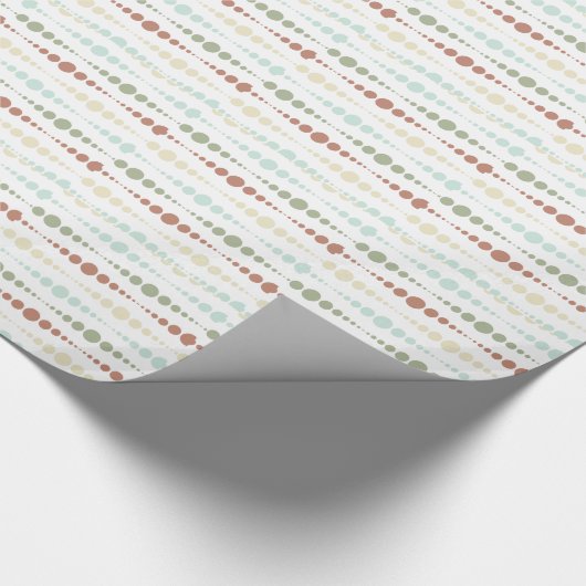 Pastel Tones Retro Icicles Circle Muster Geschenkpapier (Ecke)